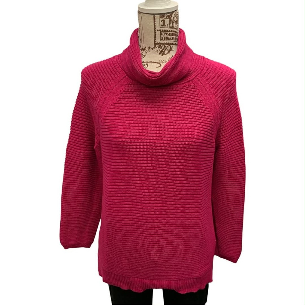 Kenneth Cole Reaction Fuchsia Cowl Neck Sweater Size M